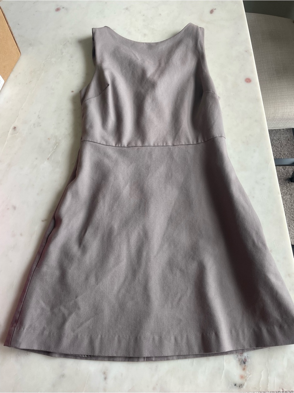 Aritzia Babaton Sleeveless A-Line Dress in Mauve Gray 0